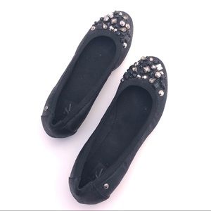 Vera Wang Bedazzled Flats